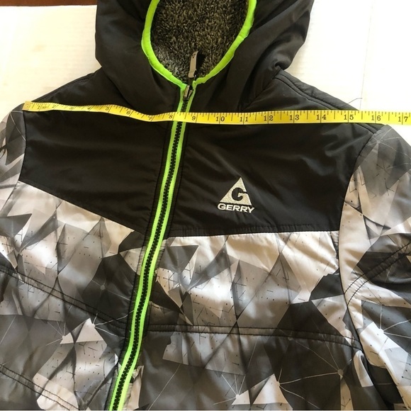Gerry Boy’s Gray Camo Puffer Reversible Fleece Hooded Jacket Size L 14/16 Youth - Picture 16 of 16